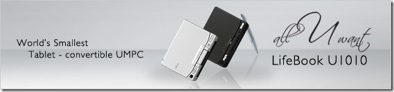 Fujitsu LifeBook U1010 UMPC Notebook Drivers for Windows Vista